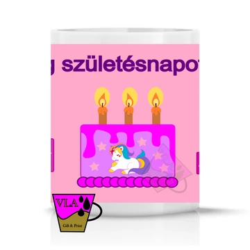 Névre szóló szülinapi bögre - Princess
